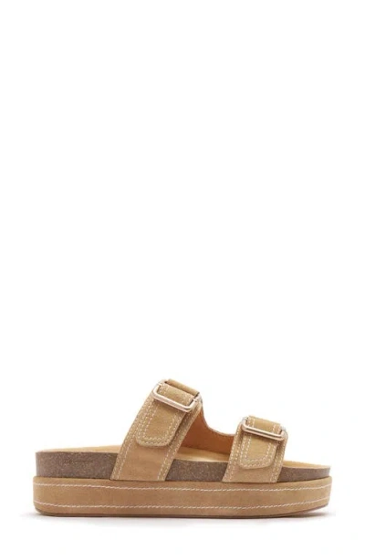 Frankie4 Bennett Platform Slide Sandal In Neutral