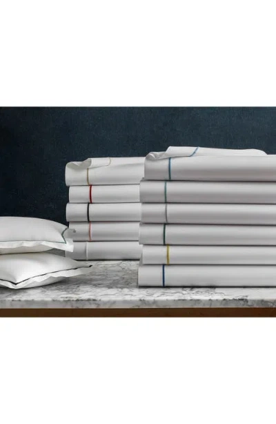 Matouk Bergamo 500 Thread Count Cotton Percale Sham In White