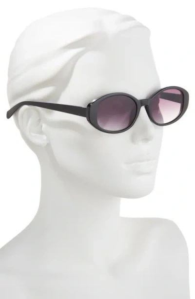 Bp. Gradient Oval Sunglasses In Black