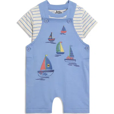 Jojo Maman Bébé Jojo Maman Bebe Boat Appliqué Overalls & T-shirt Set