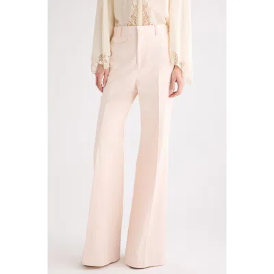 Chloé High-rise Wide-leg Suiting Trousers In Pink