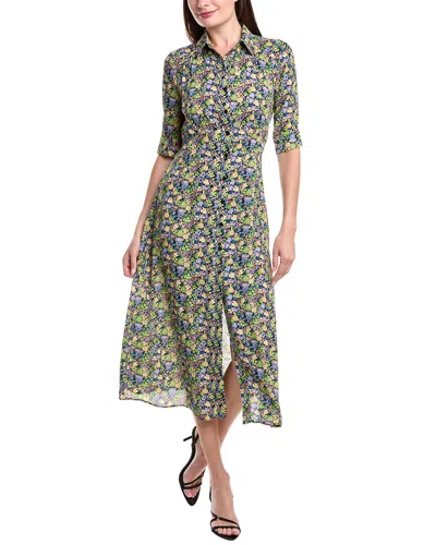 Maje Woman Midi Dress Light Green Size 10 Polyester