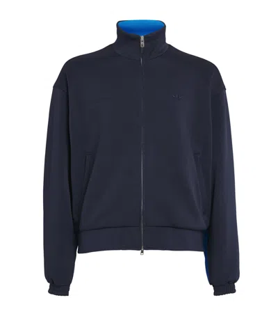 Adidas Originals Adidas X Wales Bonner Logo Zip Jacket Blue