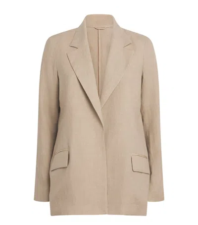 Eleventy Linen Soft Blazer In Neutral