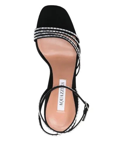 Aquazzura Embellished Fabric Mistica Sandals In Multi