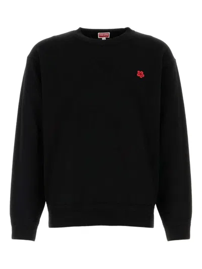 Kenzo Boke Flower Embroidered Cotton Sweatshirt Clothing