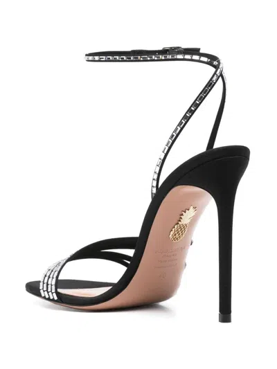 Aquazzura Embellished Fabric Mistica Sandals In Multi