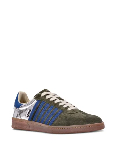 Dsquared2 Lace-up Low-top Sneakers In Green