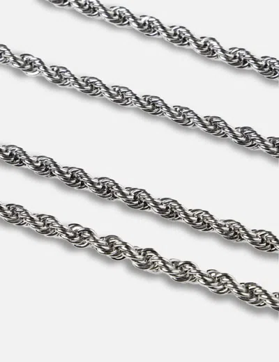 Goopimade Wnk-03 Athos Basic Rope Necklace In Metallic