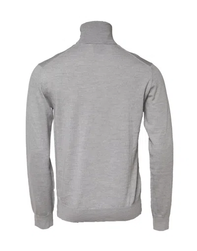 Pre-owned Dolce & Gabbana Gray Long Sleeve Turtleneck Pullover Men's Sweater ()