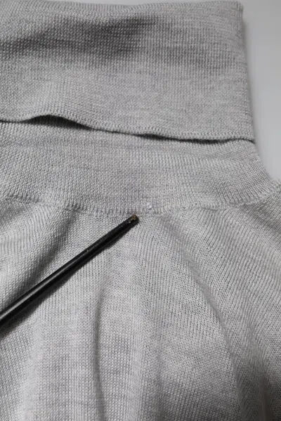 Pre-owned Dolce & Gabbana Gray Long Sleeve Turtleneck Pullover Men's Sweater ()