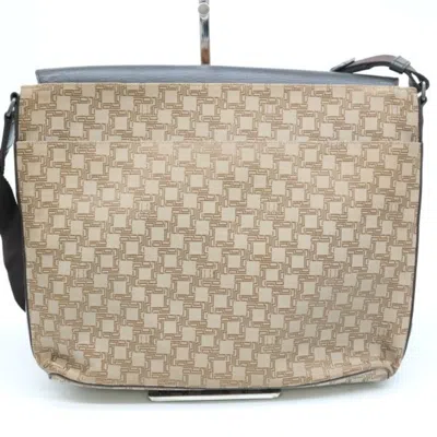 Pre-owned Dunhill Canvas Leather Shoulder Bag ()