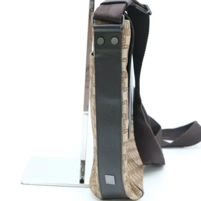 Pre-owned Dunhill Canvas Leather Shoulder Bag ()