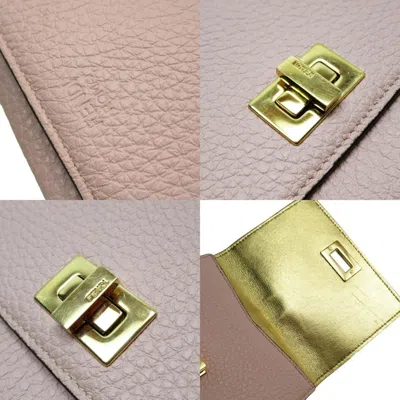 Pre-owned Fendi Light Pink Leather Wallet (bi-fold) ()