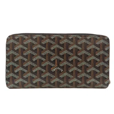 Pre-owned Goyard Black Pvc Long Wallet (bi-fold) ()
