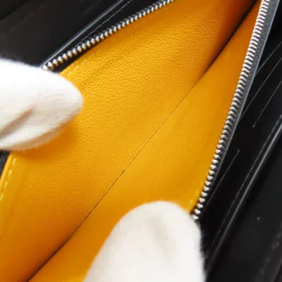 Pre-owned Goyard Black Pvc Long Wallet (bi-fold) ()