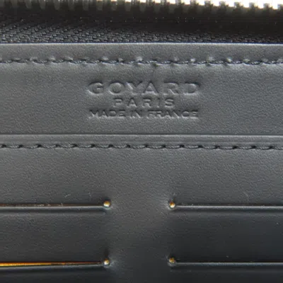 Pre-owned Goyard Black Pvc Long Wallet (bi-fold) ()
