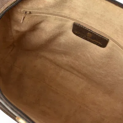 Pre-owned Gucci Beige Brown Pvc Leather Boston Bag Shoulder Bag ()