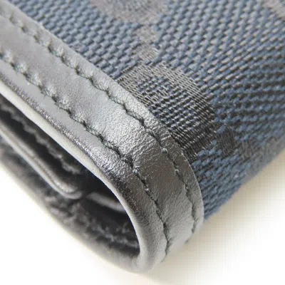 Pre-owned Gucci Black Gg Canvas Coin Purse/coin Case ()