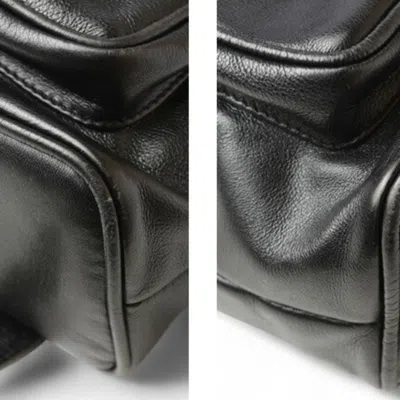 Pre-owned Gucci Black Leather Backpack ()