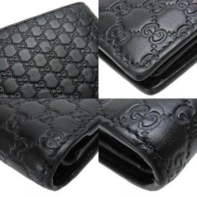Pre-owned Gucci Black Leather Wallet (bi-fold) ()