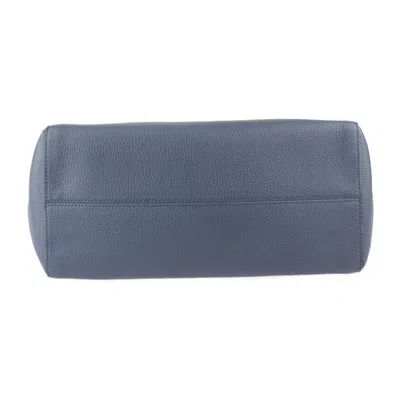 Pre-owned Gucci Navy Leather Handbag Shoulder Bag Tote Bag ()