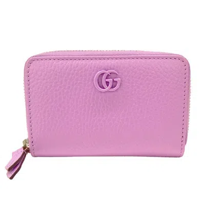Pre-owned Gucci Purple Leather Coin Purse/coin Case ()