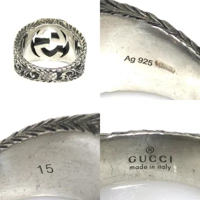Pre-owned Gucci Silver Silver Band Ring ()