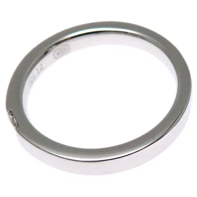Pre-owned Harry Winston Platinum 950 Band Ring () In Silver