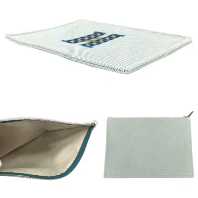 Pre-owned Hermes Canvas Clutch Bag Pouch ()