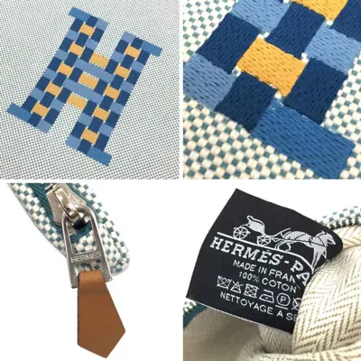 Pre-owned Hermes Canvas Clutch Bag Pouch ()