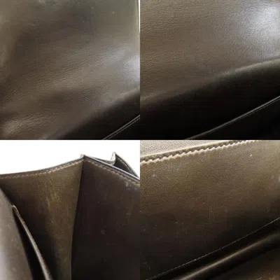 Pre-owned Hermes Dark Brown Box Calf Leather Shoulder Bag ()