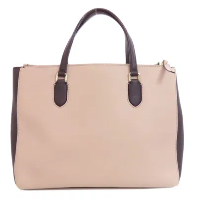 Pre-owned Kate Spade Beige Pink Black Pvc Tote Bag ()