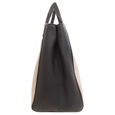 Pre-owned Kate Spade Beige Pink Black Pvc Tote Bag ()