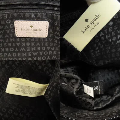 Pre-owned Kate Spade Beige Pink Black Pvc Tote Bag ()