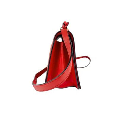 Pre-owned Loewe Barcelona Red Color Leather Shoulder Bag ()