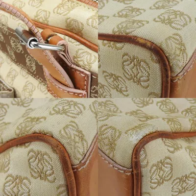 Pre-owned Loewe Beige Brown Canvas Leather Tote Bag ()