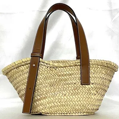 Pre-owned Loewe Beige Brown Leather Handbag Tote Bag ()