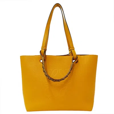 Pre-owned Loewe Yellow Leather Handbag Shoulder Bag ()