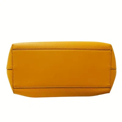 Pre-owned Loewe Yellow Leather Handbag Shoulder Bag ()