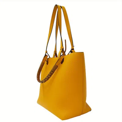 Pre-owned Loewe Yellow Leather Handbag Shoulder Bag ()