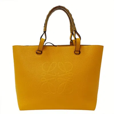 Pre-owned Loewe Yellow Leather Handbag Shoulder Bag ()
