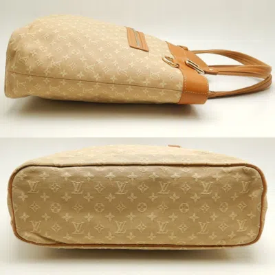 Pre-owned Louis Vuitton Beige Canvas Leather Tote Bag ()