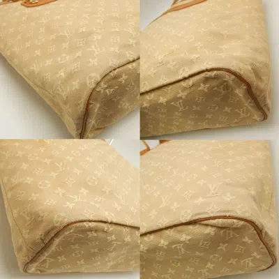Pre-owned Louis Vuitton Beige Canvas Leather Tote Bag ()