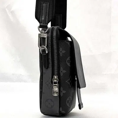 Pre-owned Louis Vuitton Black Gray Monogram Eclipse Canvas Shoulder Bag ()