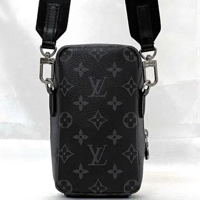 Pre-owned Louis Vuitton Black Gray Monogram Eclipse Canvas Shoulder Bag ()