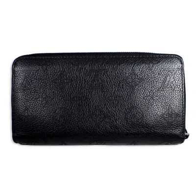 Pre-owned Louis Vuitton Black Mahina Leather Wallet (bi-fold) ()