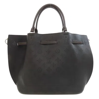 Pre-owned Louis Vuitton Black Mahina Leather Tote Bag ()