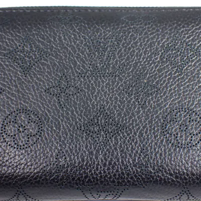 Pre-owned Louis Vuitton Black Mahina Leather Wallet (bi-fold) ()