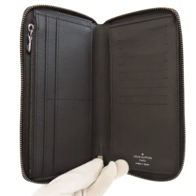Pre-owned Louis Vuitton Black Monogram Eclipse Monogram Eclipse Long Wallet (bi-fold) ()
